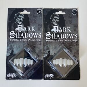 New ELOPE Dark Shadows Barnabas Collins Deluxe Vampire Fangs- 2 SETS